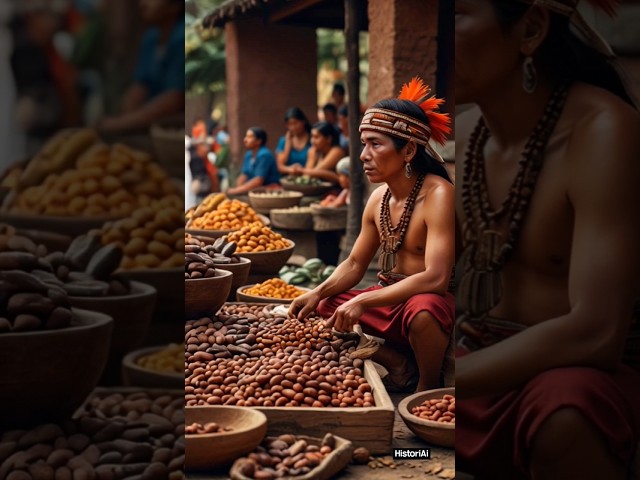 Weird facts. The Aztecs used cocoa beans as a form?