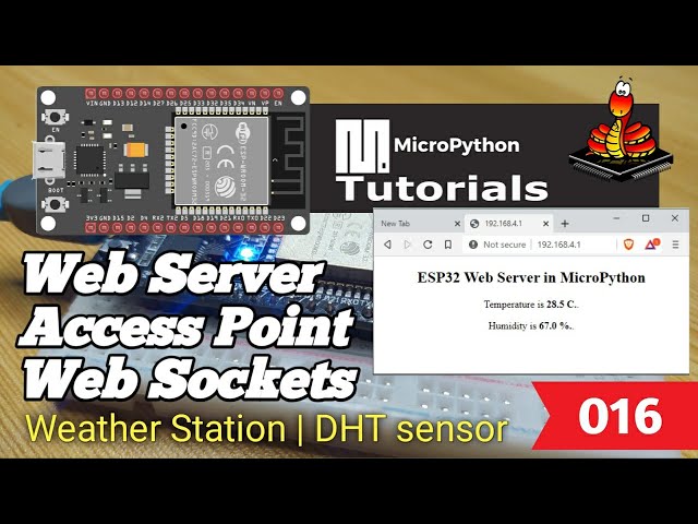 016 - ESP32 MicroPython: Web Server | ESP32 Access Point Mode in MicroPython