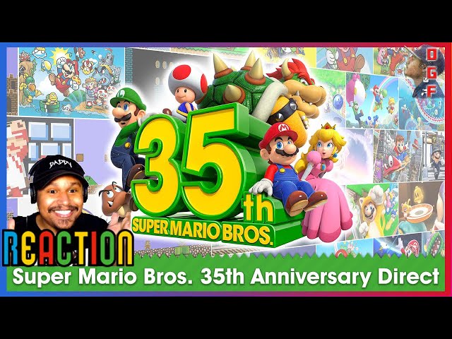 Super Mario Bros. 35th Anniversary Direct REACTION !!! Super Mario 3D All-Stars + Mario Kart Live