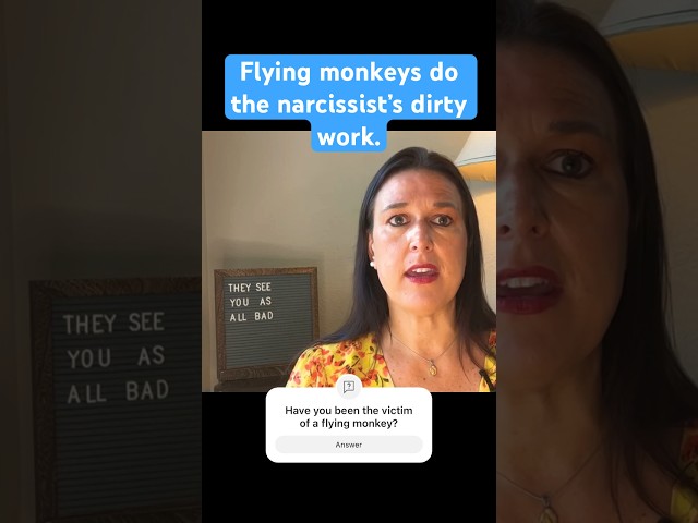 #flyingmonkeys and the #narcissist