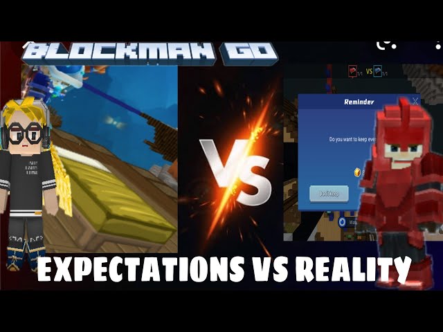 EXPECTATIONS VS REALITY PART 6|BEDWARS|BLOCKMAN GO