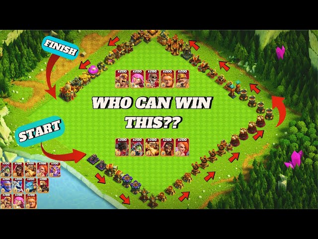 Longest Defense Formation vs Super Troops 💪🔥 | Clash of Clans | WarVortexX