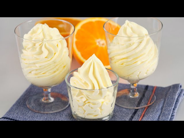 Creamy orange dessert in 5 minutes! Everyone is looking for this recipe! No baking, no flour, no ge