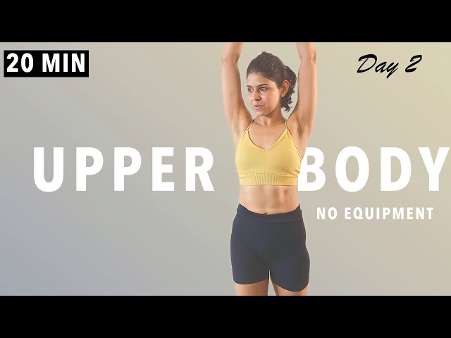 20 MIN UPPER BODY Pilates HIIT - Cardio, Toned Arms, No Repeat, No Equipment - Day 2