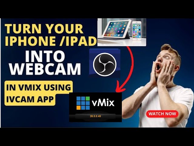 YOUR IPHONE /IPAD CAN TURN INTO WEBCAM TO STREAM THROUGH OBS OR VMIX  FULL TUTORIAL