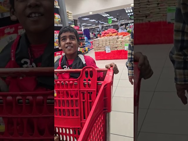 Young boy and his grandfather had nothing to buy bread, he bought them everything they want