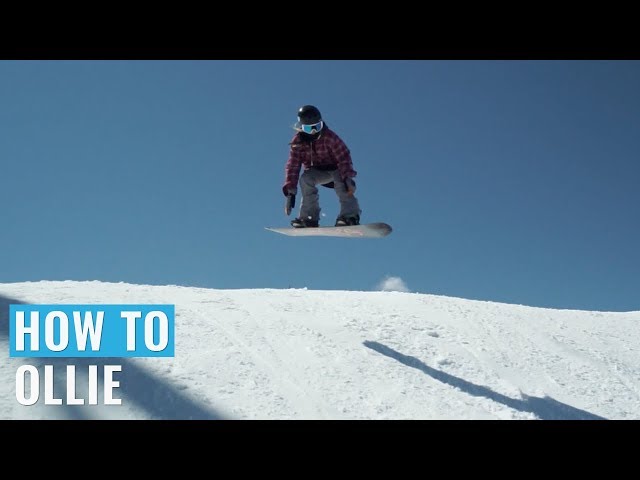 How To Ollie On A Snowboard