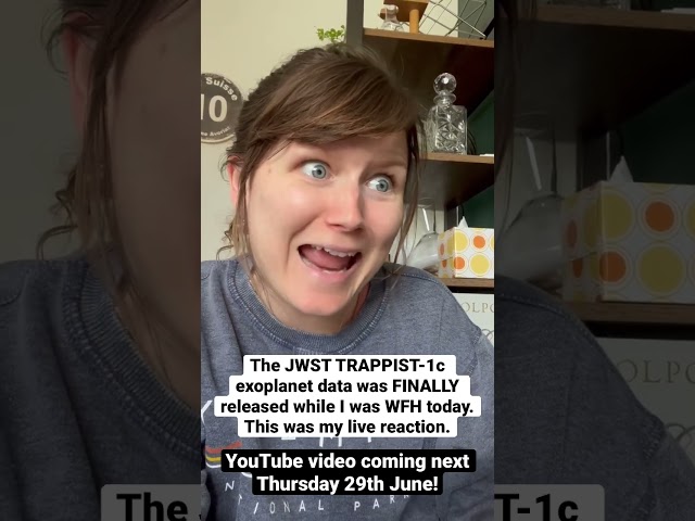 My LIVE reaction to the JWST TRAPPIST-1c exoplanet atmosphere announcement #shorts #astronomy #JWST