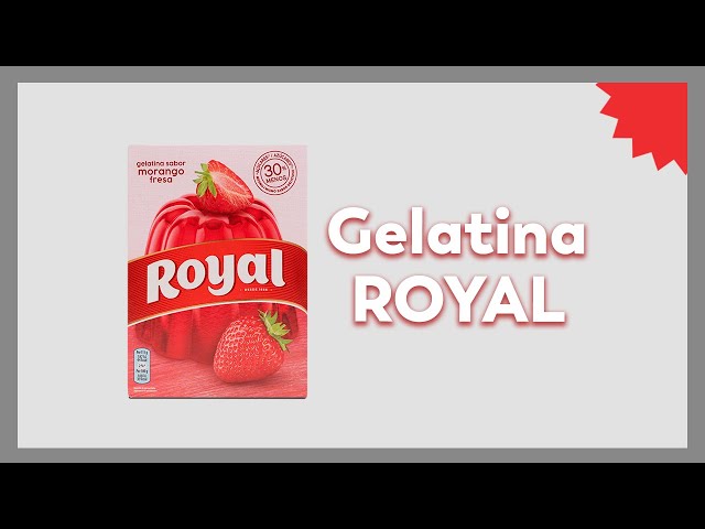 Gelatina Royal de fresa 🍓 en polvo | NOVUM