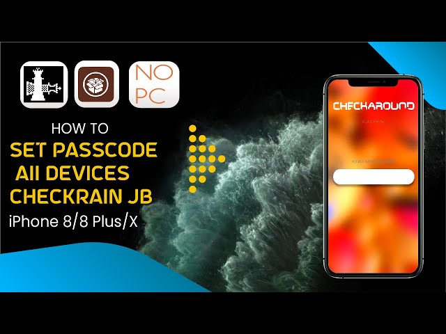 How To Set Passcode on iPhone 8/8Plus/iPhone X Checkra1n Jailbreak A11 Devices | Enable Passcode A11