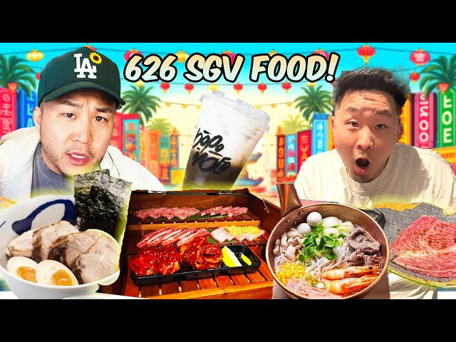 Newest 626 SGV Asian Food Tour 2024 (45 mins)