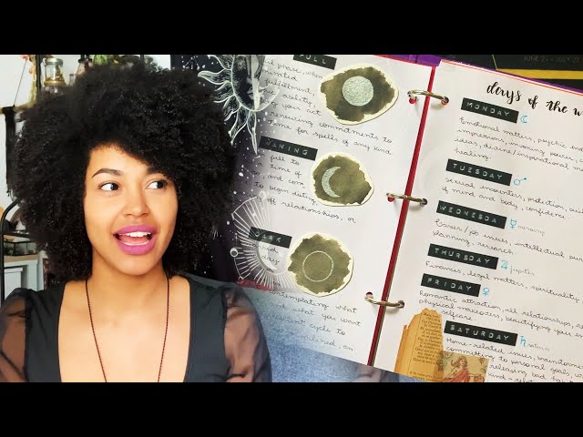 Real life grimoire walk through | showing my book of shadows 📖