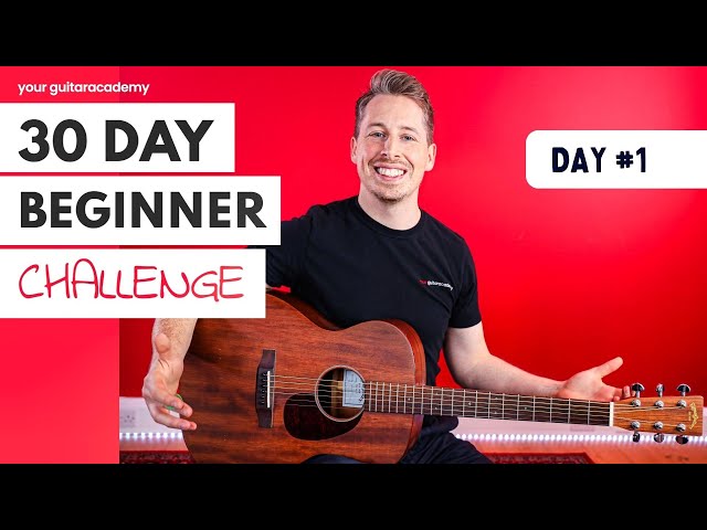 30 Day Beginner Challenge [Day 1] Guitar Lessons For Beginners