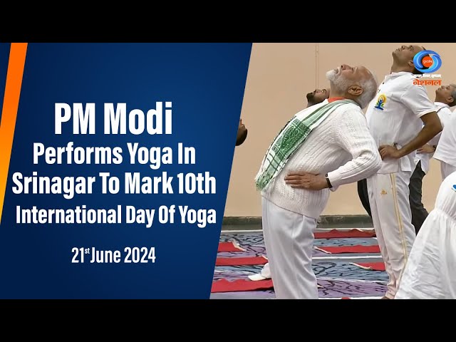 PM Modi Performs Yoga In Srinagar To Mark 10th International Day Of Yoga