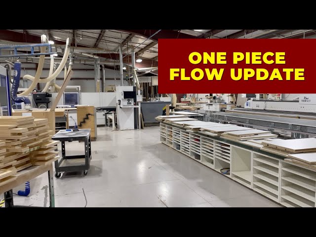 Woodshop one piece flow update for cabinet box assembly - lean improvement
