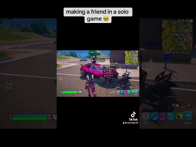 making friends in solo games on Fortnite 🫶🏻