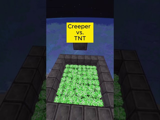 Minecraft TNT vs Creeper