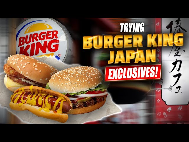Trying Exclusive Items at Burger King Japan!