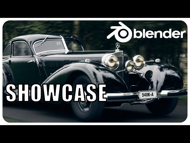 Mercedes 540k "Autobahnkurier" - Blender 4.1 Showcase