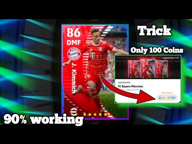 Trick to get Kimmick FC Bayern Munich club selection card in efootball 2023 mobile!