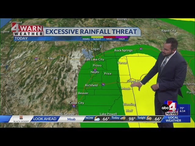 Strong storms target parts of Utah as a cold front moves through the state