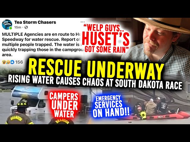 EMERGENCY LIVE: Huset's sustainable RAIN causes rising waters to FLOOD camping area & more!!