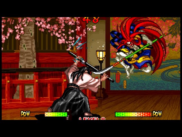 Samurai Shodown III: Ukyo playthrough lvl-8 bust 【60fps】