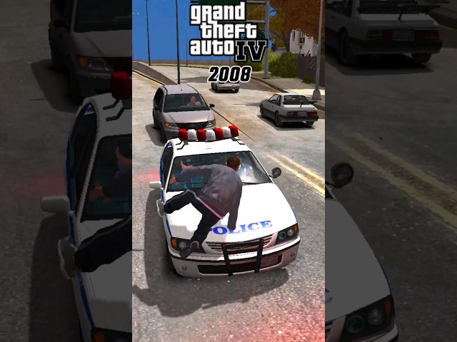 What Happens if we Stand on a Police Car in GTA Games