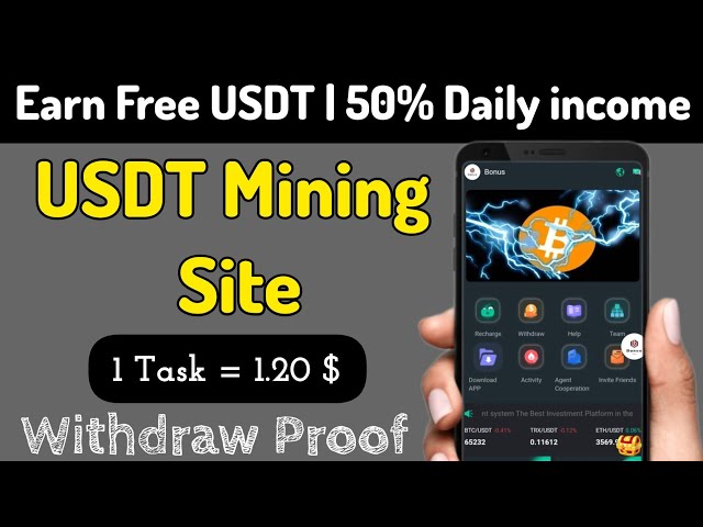 New USDT Mining Site | Usdt Miming App | Free Mining App | Free Trx Earning Site