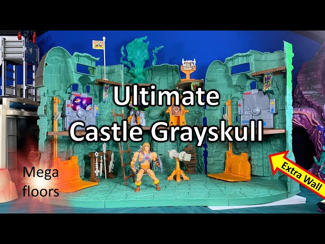 Ultimate Castle Grayskull for Origins with Custom Floors (Hinge pin removal to separate halves)