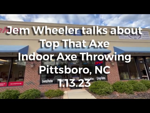 Where can you go axe throwing in Pittsboro?