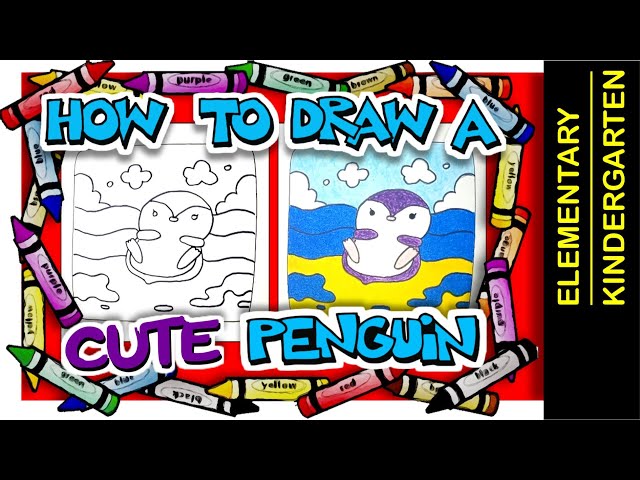 Draw cute penguin 🐧 How to draw penguin easy 🐧 Penguin drawing draw so cute