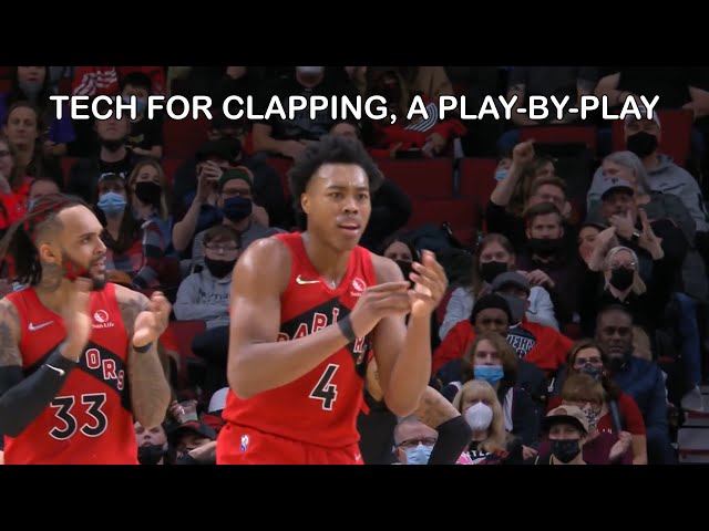 Scottie Barnes gets a tech for clapping, a play-by-play
