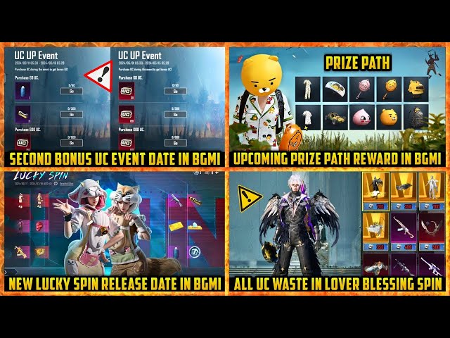 🔴 Next PRIZE PATH in Bgmi | Upcoming UC event date | New Lucky spin release date in BGMI