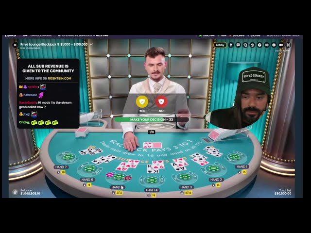Dropping MILLION Hits ON Live Roulette And Blackjack With Roshtein!! Online Gambling