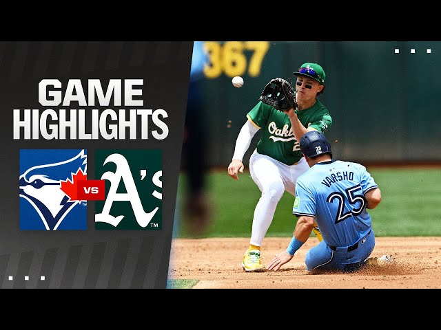 Blue Jays vs. A's Game Highlights (6/8/24) | MLB Highlights