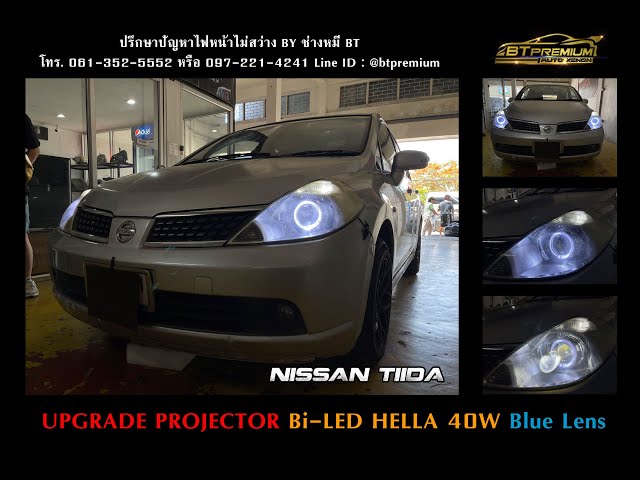 Nissan Tiida Upgrade Projector Bi-LED Hella 40w