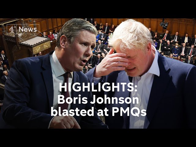 The best of Boris Johnson’s tough PMQs following senior resignations