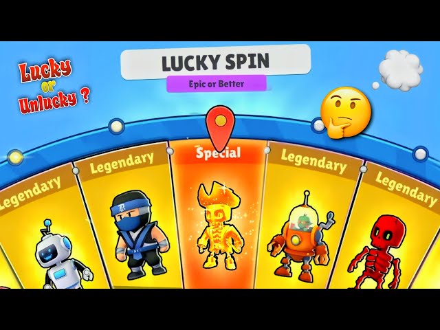 Can i get a Special Skin in Stumble Guys !? 🤔 lucky or unlucky ! 😐 30 Spins