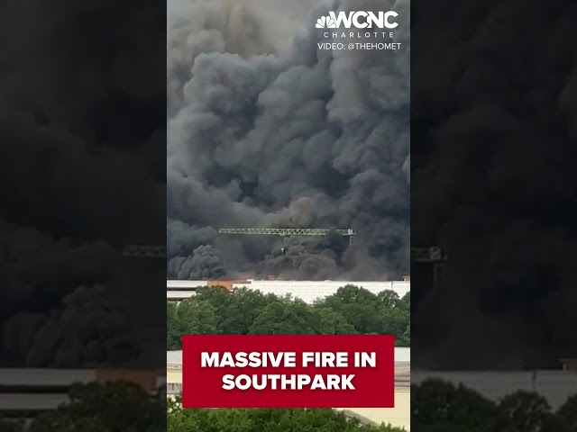 Massive fire in Charlotte, North Carolina #shorts
