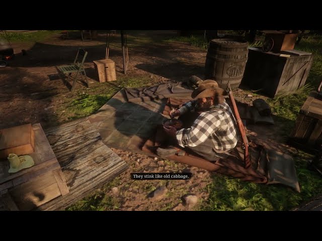 MC | Arthur regrets dining with Bill: "feet smell like old cabbage" | RDR2