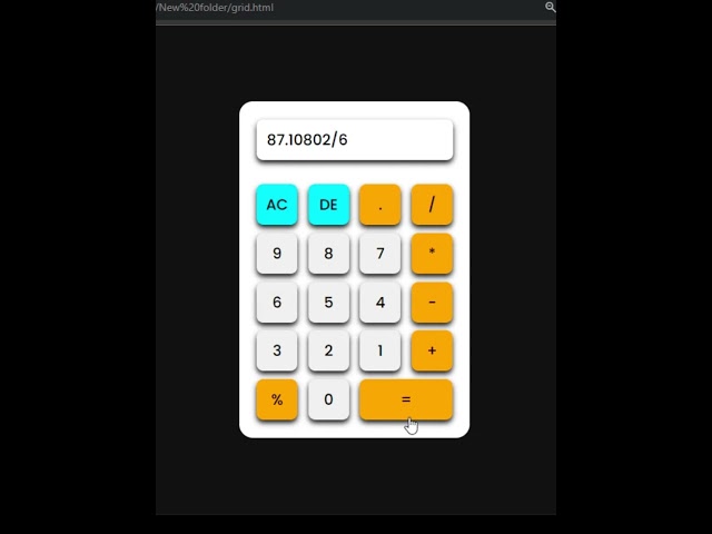 How to Create  Calculator Using Html CSS JavaScript