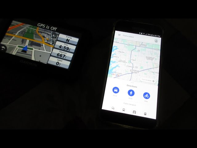 A faster way to use Google Maps to get a location into an old Garmin GPS