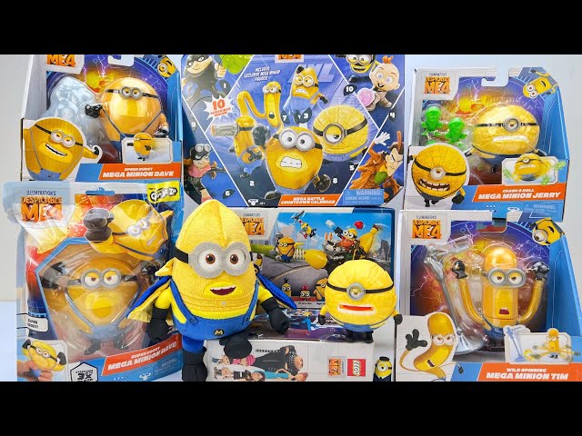 Minions Despicable Me 4 Unboxing Review | Wild Spinning Crash & Roll Mega Minions