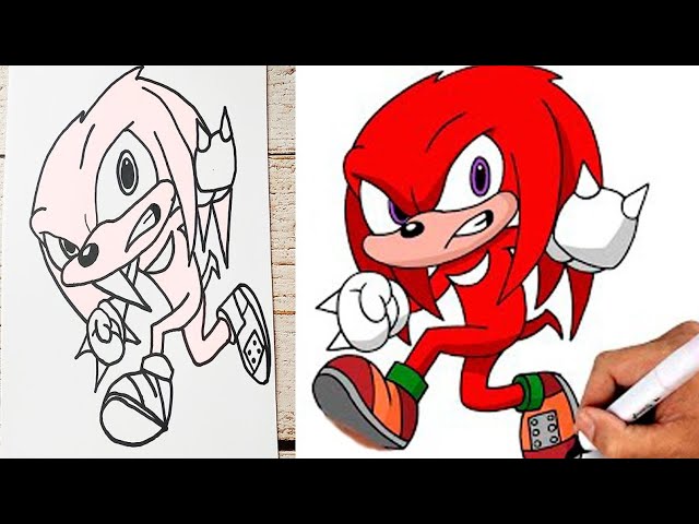 How To Draw Knuckles Sonic  Drawing Tutorial