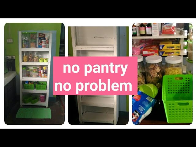 Diy pantry /No pantry no problem /pantry organization bl(Philippines )