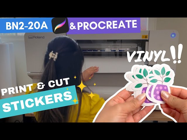 Is it a Sticker Printer? | Roland BN2-20A w/ Procreate Workflow
