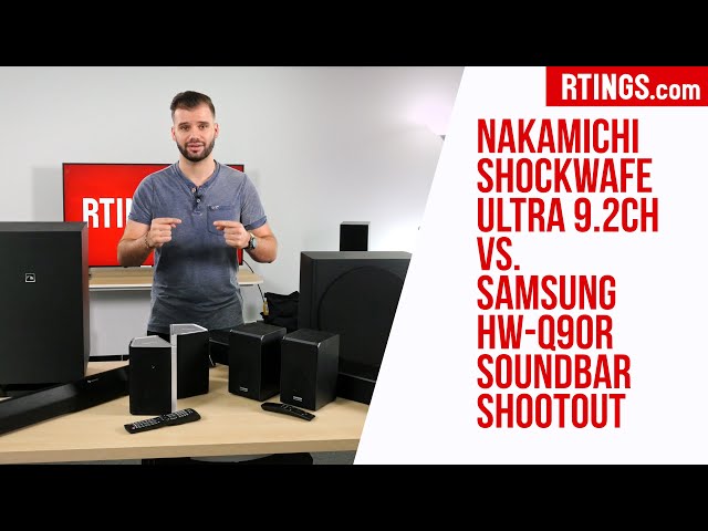 Nakamichi Shockwafe Ultra 9.2Ch vs. Samsung HW-Q90R Soundbar Shootout - RTINGS.com