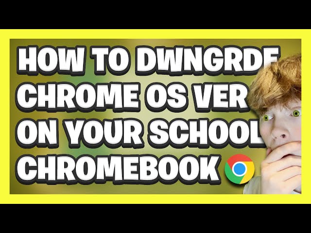 DOWNGRADE CHROME OS VERSION On School Chromebook!