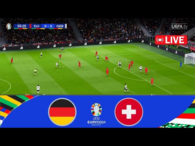 Deutschland gegen Schweiz (1-1) | UEFA Euro 2024 | Live-Fußballspiel | Vollständiger Spiel-Stream